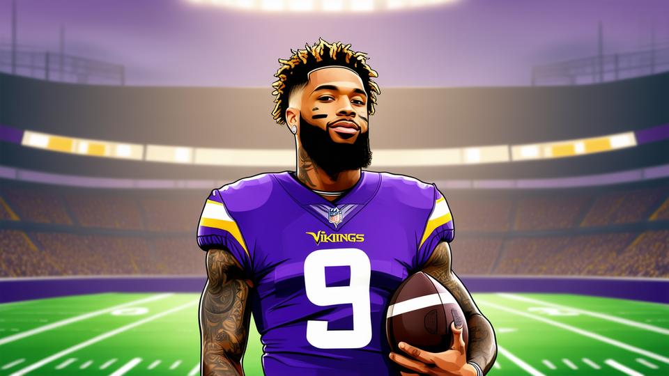Odell Beckham Jr. joins Vikings practice squad, dons No. 9 in nod to Justin Jefferson