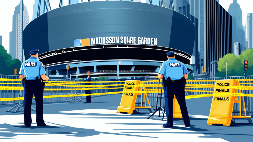 10‑06‑2026: NYPD Secures Madison Square Garden Perimeter to Prevent Fan Gatherings