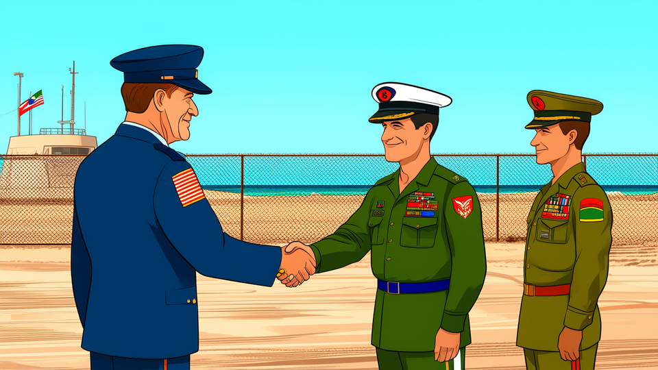 May 29, 2026: U.S. General Francis Donovan Meets Cuban Commanders at Guantanamo Bay Perimeter