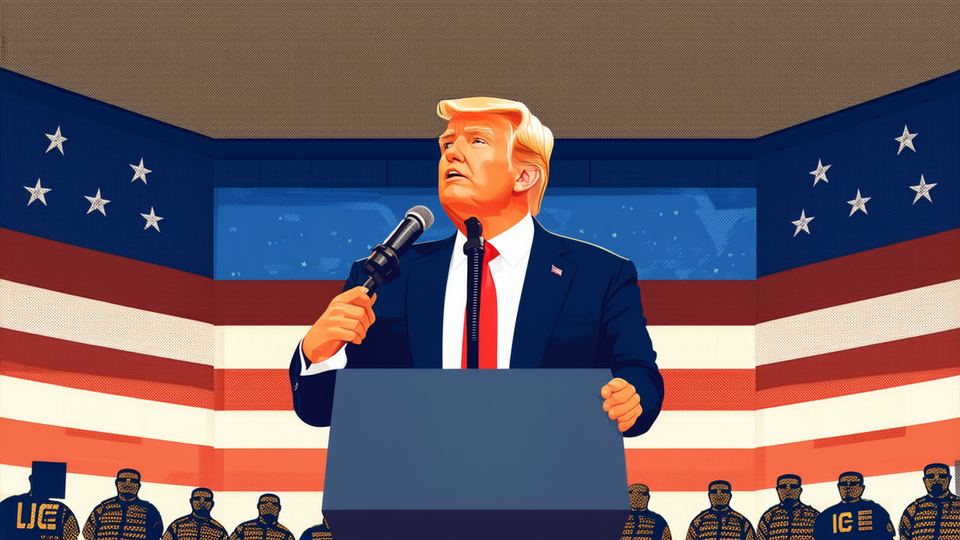 Trump defends ICE agents and attacks Democrats at New York rally