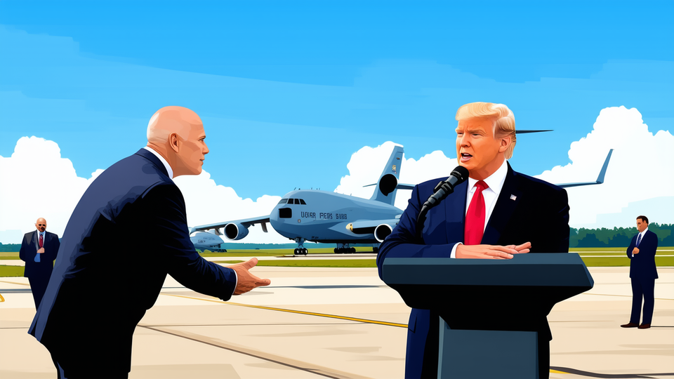 Trump urges Senator John Fetterman to join Republican Party at Joint Base Andrews