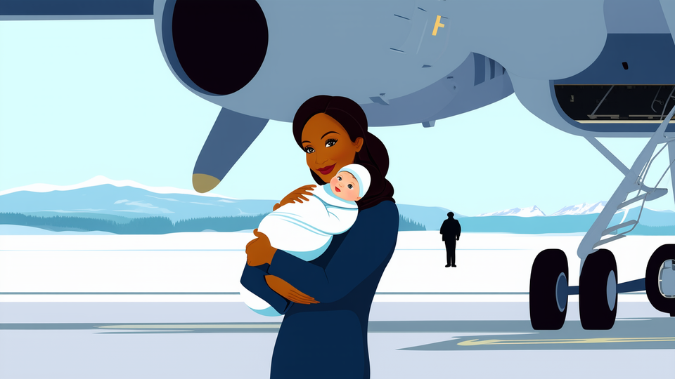 Second Lady Usha Vance slips on aircraft stairs in Alaska but steadies infant