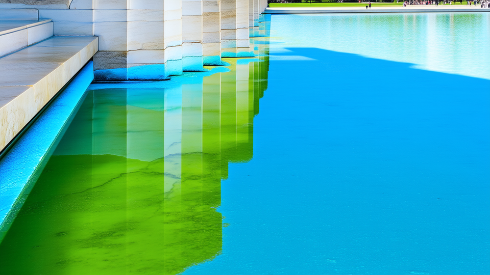 Reflecting Pool Renovation Sparks New Controversy Over Peeling Paint and Algae