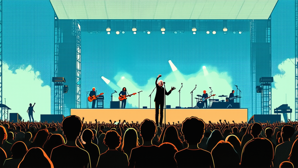 The Strokes headline Queens concert as AOC and Bernie Sanders join political rally