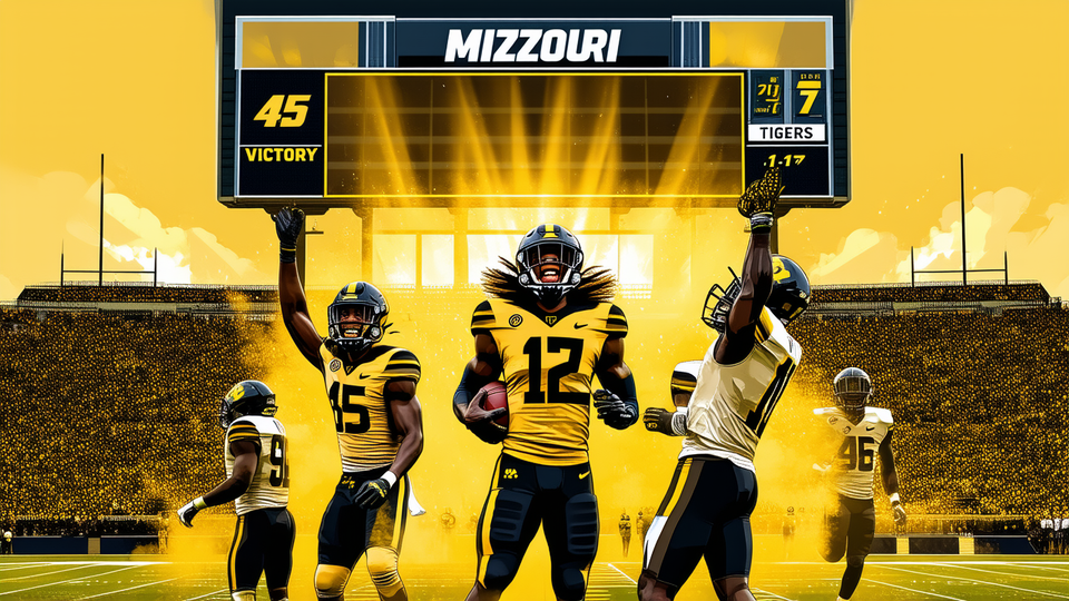 Missouri Tigers topple No. 8 Florida Gators 45‑17 in Columbia
