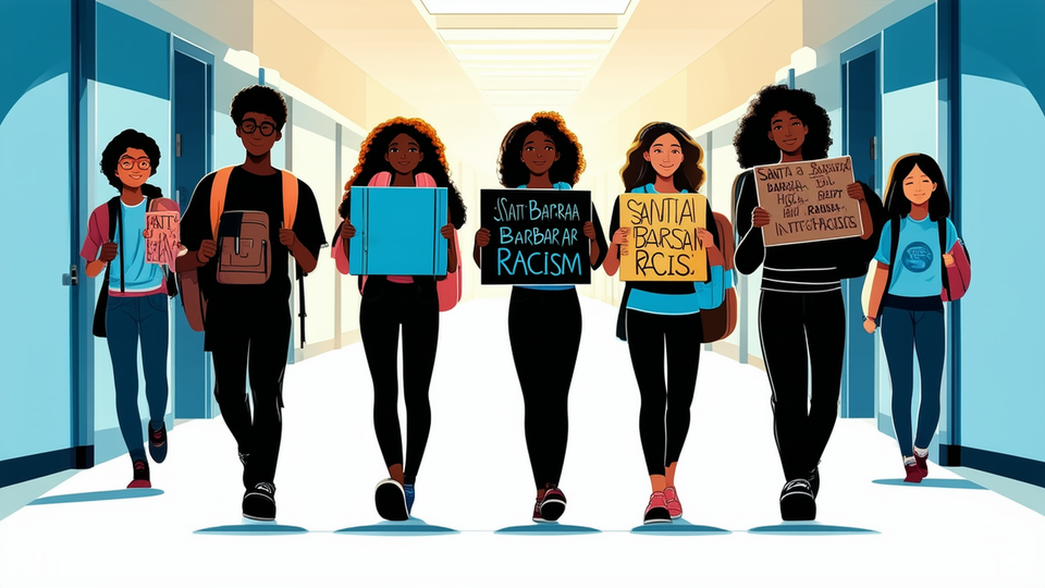 Students walk out of Santa Barbara high schools demanding district accountability over blackface photo