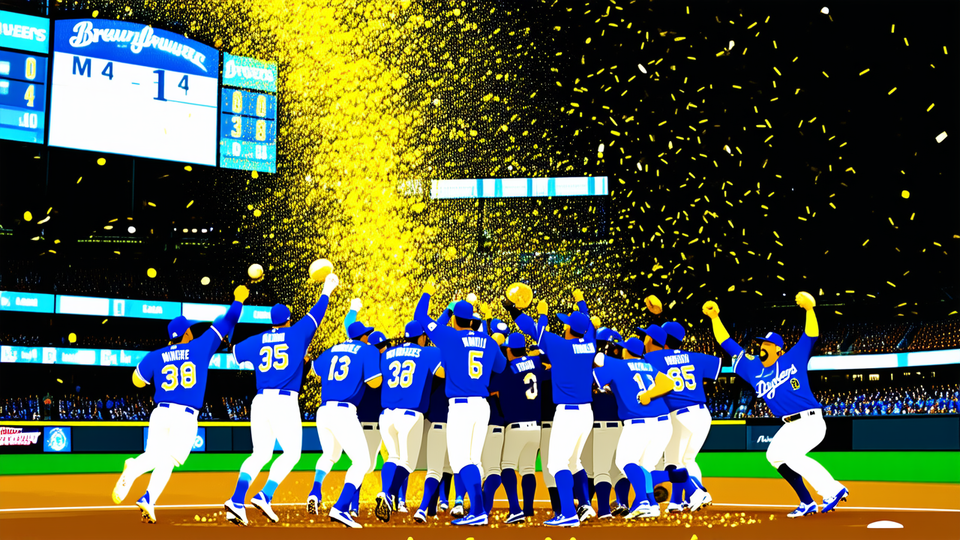 Milwaukee Brewers sweep Dodgers to clinch first World Series berth in 44 years
