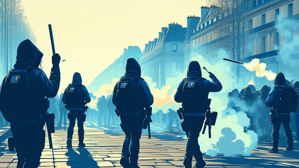 Macron warns political exploitation as French student protests turn violent on Oct. 17