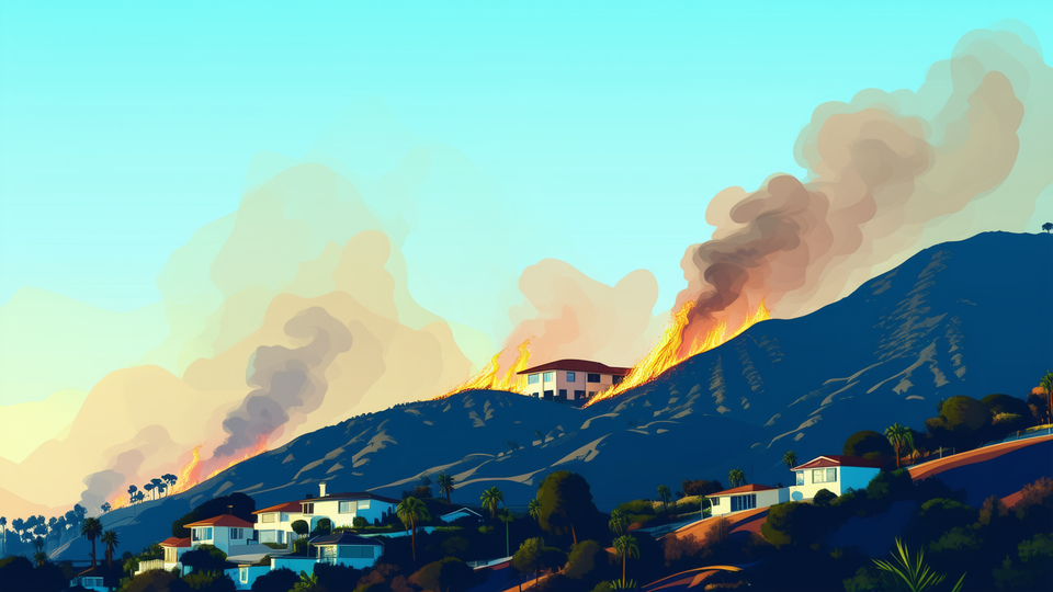 Santa Ana winds spark wildfires that raze homes and plunge 70,000 Southern Californians into darkness
