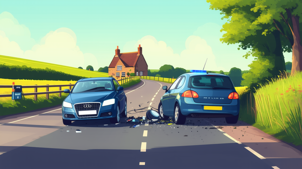 A417 Road Closed After Serious Collision Near Red Lion Pub
