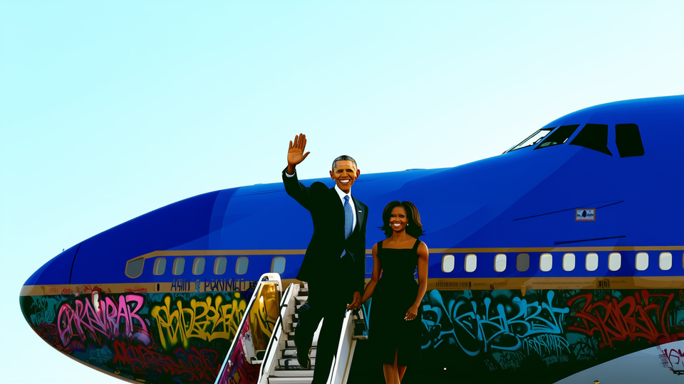 Fact Check: Trump's Doctored Air Force One Image Targets the Obamas