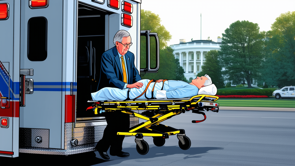 McConnell Transported on Stretcher: New Video Confirms Ambulance Pickup